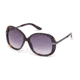 Just Cavalli JC418S Sunglasses - Coloured Havana Frame Color, Gradient Smoke Lens Color