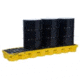 Justrite 4 Drum Pallet Inline Yel 28630, Unit EA