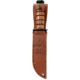 KA-BAR Knives 125th Anniversary Army Knife, 11.88in Overall, 7in Black Oxide Coated 1095 Cro-Van Carbon Steel Clip Point Blade, Stacked Leather Handle, Leather Sheath, 9225