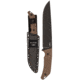KA-BAR Knives Camp Turok Knife, 8in, 1095 Cro-Van Steel, Drop Point, Brown Ultramid Handle, 7511