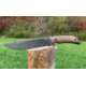 KA-BAR Knives Camp Turok Knife, 8in, 1095 Cro-Van Steel, Drop Point, Brown Ultramid Handle, 7511