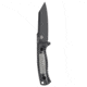 KA-BAR Knives Cool Name Fixed Blade Knife, 4.625in, 1095 Cro-Van Blade, Reverse Tanto, Polycarbonate, Black Handle, 7702