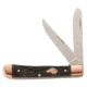 KA-BAR Knives Coppersmith - 2 Blade Folding Trapper, Str Edge, 3 1/8in 440C Steel Blade, Bone Handle, 6211CU