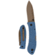KA-BAR Knives D2 Folding Hunter, Steel Blue, 7.25, 4062D2