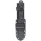 KA-BAR Knives EK Cammando Short Fixed Blade Knife, 4.312in, Drop Point, 1095 Cro-Van Blade, Ultramid Black Handle, Black, EK51
