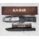 KA-BAR Knives Fighter Straight Edge Fixed Knife, 8in, 1095 Cro-Van, Clip Point, Black Powder Coat, Black, 1269