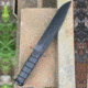 KA-BAR Knives Fighter Straight Edge Fixed Knife, 8in, 1095 Cro-Van, Clip Point, Black Powder Coat, Black, 1269