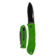 KA-BAR Knives Folding Hunter, Folding Knife, 7.25in, AUS 8A SS Steel, Kelly Green Zytel Handle, Green Black, 7.25, 4062KG