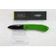 KA-BAR Knives Folding Hunter, Folding Knife, 7.25in, AUS 8A SS Steel, Kelly Green Zytel Handle, Green Black, 7.25, 4062KG