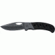Ka-Bar Knives Gila Folding Straight Edge Knife w/ Pocket Clip, G10 Handle, BLACK 2-3077-6