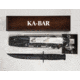 KA-BAR Knives Ka-Bar Modified Tanto Knife, Fixed Blade, 12.75in, 1095 Cro-Van Steel, Kraton G Handle, Black, 12.75, 1266