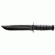 Ka Bar Knives Kb1211 Plain 7in Black Knife Black Leather Sheath