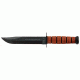 Ka Bar Knives Kb1217 Plain 7in Usmc Knife Brown Leather Sheath