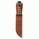 Ka Bar Knives Kb1225s Brown Leather Sheath Only For 1225 Usn Logo
