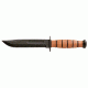 Ka Bar Knives Kb1250 Plain Short Usmc Knife With Leather Sheath