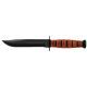 KA-BAR Short Fixed KA-BAR Knife, USA, Combo Edge, Lther Hndl, Brwn Lthr Sheath KB1261