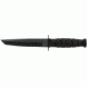 Ka-Bar Knives Short Tanto Serrated Knife w/ Hard Sheath, Black, Clampack, BLACK 4-5055CP-6