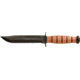 Ka-Bar Knives Short USA Straight Edge Knife w/ Leather Sheath, Clampack 4-1251CP-6