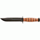 Ka-Bar Knives Short USMC Straight Edge Knife w/ Leather Sheath, Clampack 4-1250CP-9