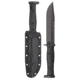 KA-BAR Knives Slabby, Fixed Blade Knife, 1095 Cro-Van, 6.86" Blade Length, 12.11" Overall Length, Plain Edge, Clip Point, Black Blade, Black Glass Filled Nylon Handle, Includes Sheath, 1310