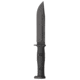 KA-BAR Knives Slabby, Fixed Blade Knife, 1095 Cro-Van, 6.86" Blade Length, 12.11" Overall Length, Plain Edge, Clip Point, Black Blade, Black Glass Filled Nylon Handle, Includes Sheath, 1310