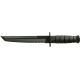KA-BAR Knives Tanto Serrated Edge Knife w/ Hard Sheath, Black, Clampack