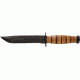 Ka-Bar Knives Utility Serrated Knife w/ Leather Sheath, USMC, Clampack 4-1218CP-9