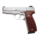 Kahr T40 Pistol, .40 S&amp;W, 4in barrel, stainless steel frame, Hogue PAU FERRO wood grip, recoil operated semi-automatic, 3-dot, MMC night sights, 7 round magazine, KA-T40-40SW-4-1-FRRMPG