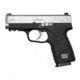 Kahr S9 Pistol, 9mm Luger, 3.6in barrel, black polymer frame, integrated polymer grip, recoil operated semi-automatic, white 3-dot, 7 round magazine, KA-S9-9MM-3.6-1-FRRMPG