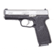 Kahr TP9 Pistol, 9mm Luger, 4in barrel, black polymer frame, textured polymer grip, recoil operated semi-automatic, white bar-dot combat, 8 round magazine, KA-TP9-9MM-4-1-FRRMPG