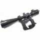 Kalinka Optics KOM 10x42 Illuminated 1000m Reticle Rifle Scope, Side Parallax, 65mm Universal AK and SVD Mount, Black, GSKOM1042LP65