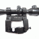 Kalinka Optics KOM 10x42 Illuminated LD Reticle Rifle Scope, Side Parallax, 65mm Universal AK and SVD Mount, Black, GSKOM1042LD65