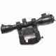 Kalinka Optics KOM 4x32 Illuminated Modern 1000m Reticle Rifle Scope w/ Focus, 59mm Universal AK and SVD Mount, Black, GSKOM432MLC59