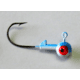 Kalins Fishing Kalin Roundhead Jig, 1/16oz, Size 4 Hook, Blue/White, 10/Pack, RH16-12