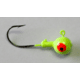 Kalins Fishing Kalin Roundhead Jig, 1/16oz, Size 4 Hook, Chartreuse, 10/Pack, RH16-3