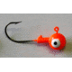 Kalins Fishing Kalin Roundhead Jig, 3/8oz, 2/0 Hook, Orange, 8/Pack, RH38-11