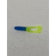 Kalin's Fishing Kalin Triple Threat Crappie Scrub TwinTail Soft Bait, 4, 1.75in, Blue/Silver/Chartreuse, TSC10-890