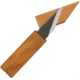 Kanetsune Kiridashi Knife Fixed Blade Knife, 2.75in, Carbon Steel, Cherry, Wood Handle KB612