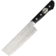 Kanetsune Usubagata Kitchen Knives, Meisho Series, 11.25in Overall, 6.38in Vg-10 SS Blade, Black Smooth Wood Handle, SS Bolster, Sanmai 3 Layer Construction, Hrc 60, Black, KC-143
