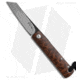 Kansei Matsuno F011 Small Friction Folding Knife, 2.625in, D2, Wharncliffe Blade, Wood, Wood Handle, Wood/Gray, 5.875 inch, BHQ-68361