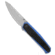 Kansept Kansept Integra Frame Lock Knife Blue/Black G-10 3.6" Stonewash, Black/Blue, 154CM, adult, BHQ-190229