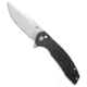Kansept Knives Kansept Knives Accipiter Button Lock Knife Twill CF/G-10 3.5" SW, Black, 14C28N, adult, BHQ-229991