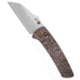 Kansept Knives Kansept Knives Main Street Crossbar Lock Knife Copper Carbon Fiber 3.4&quot; SW, Copper, CPM S35VN, adult, BHQ-223444