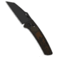 Kansept Knives Kansept Knives Main Street Crossbar Lock Knife Dark Ultem 3.4" Black SW, Yellow, 154CM, adult, BHQ-194652