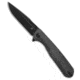 Kansept Knives Kansept Knives Qilin Drop Point Liner Lock Knife Black Micarta 3.4" Black SW, Black, 154CM, adult, BHQ-203545