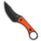 Kansept Knives Niko Fixed Blade Knife, 3.54in, D2, Clip Point Blade, G-10, Orange Handle, Orange/Black, 7.30 inch, BHQ-223427