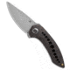 Kansept Knives Kansept Odd 21 Frame Lock Knife Flamed Tiger Stripe Titanium 3.25" Satin, Gray, CPM 20CV, adult, BHQ-208658