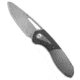 Kansept Knives Kansept Thoth Frame Lock Knife Titanium Twill Carbon Fiber 3.5" Satin, Black/Gray, CPM 20CV, adult, BHQ-208655