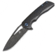 Kansept Knives Kryo Framelock Folding Knife, Black finish titanium handle, K1001A2