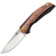 Kansept Knives Mini Accipiter Framelock Folding Knife, 2.75" satin finish S35VN stainless blade, Black titanium handle with Black hand rubbed coppe, K2007A5